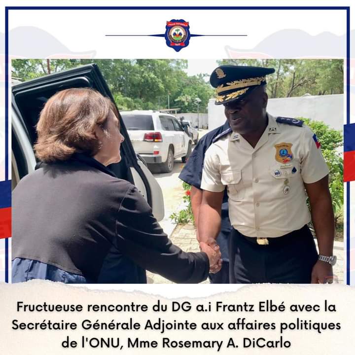Entretien entre Frantz Elbé et la Secrétaire Générale Adjointe aux affaires politiques de l&rsquo;ONU, Mme Rosemary&nbsp;A.DiCarlo